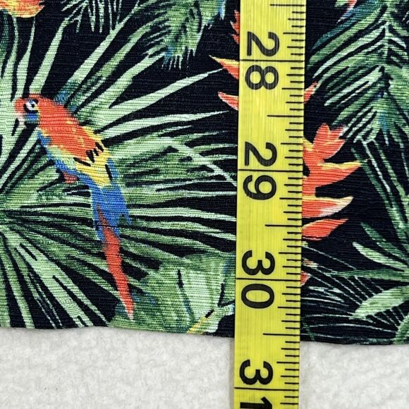 Cubavera Hawaiian Camp Shirt Men's S Button Up Tropical Allover Parrot - Picture 6 of 17